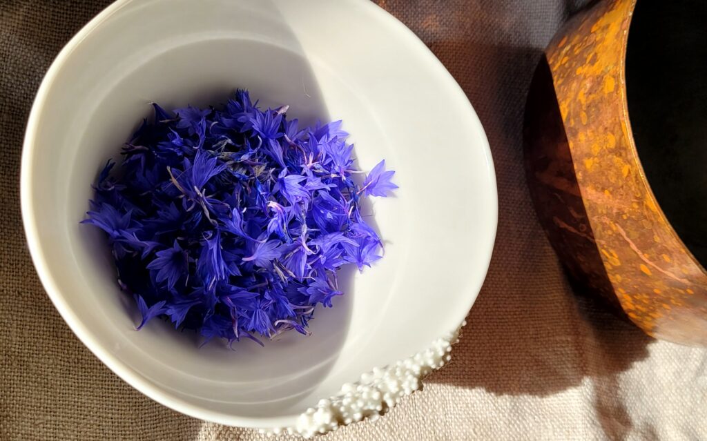 recette eau florale de bleuet